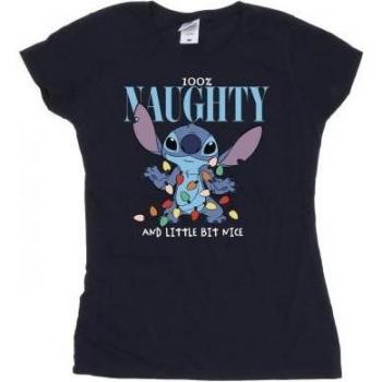 Damen‑T-Shirt XL Schwarz: Lilo & Stitch von Disney – Naughty & Nice Edition