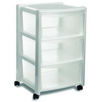 Mueble de Almacenamiento Stefanplast 3 Cajones 40x40 cm 63 cm Blanco