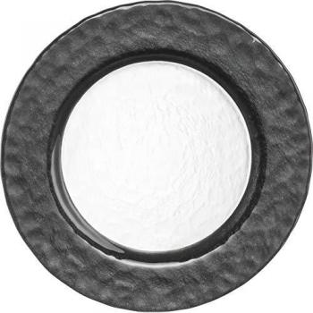 Eisch Platzteller KAYA BLACK, 1-tlg., handveredelt im Schiefer-Look, Ø 34 cm