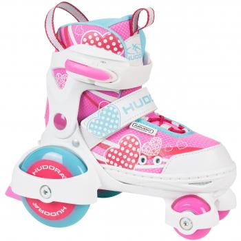 My First Quad Girl's Roller Skates by Hudora, Size Range 26-29
