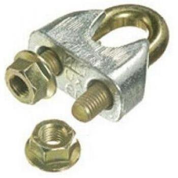 Pösamo Zubehör: Kette + Seil – Drahtseilklemme 8 mm, verzinkter Stahl, 10 Stück