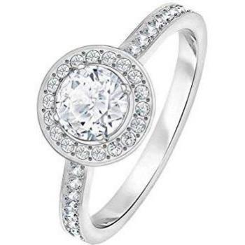 Swarovski Anillo de Acero Inoxidable con Baño de Rodio