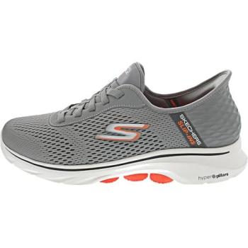Grayscale Orange Slip‑On Sneaker