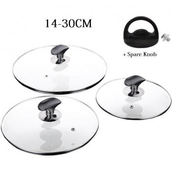 Multifunktionaler Glasdeckel für Wok und Pfanne