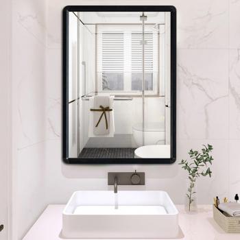 28 x 20 Black Framed Bathroom Mirror