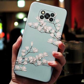 Floral Design Phone Case for Xiaomi Poco X3 NFC