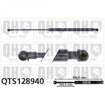 Vérin de hayon hydraulique QUINTON HAZELL QTS128940