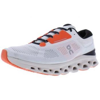 On Men's Cloudstratus 3 Performance Sneakers, 9.5 UK, White