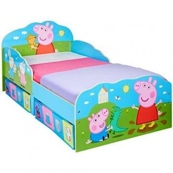 Lit superposé pour garçons avec tiroirs de rangement et échelle, Bleu, 136 x 209 x 75 cm