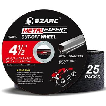 Kit 25 disques EZARC corindon blanc Ultra-fin 11 cm – meuleuse d’angle