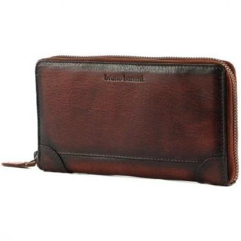 Portefeuille brun en cuir femme – Zip Around Wallet 222405
