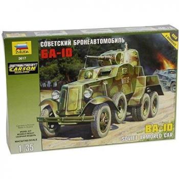 Zvezda Automitrailleuse BA-10 Model Kit in 1:35 scale