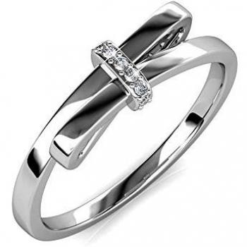 Bague Luminous Bow Lumineuse Argentée