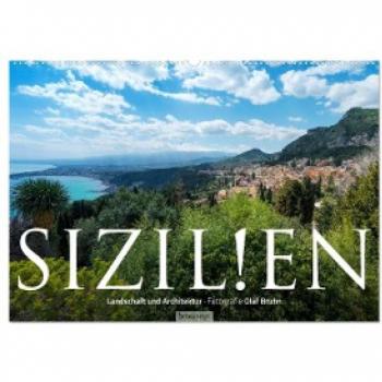 Sizilien Landschaft und Architektur (Wandkalender 2024 DIN A2 quer) CALVENDO Monatskalender