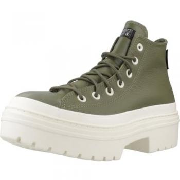 Baskets imperméables à plateforme et talon Chuck Taylor All Star vertes Converse 39