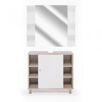 Set di mobili da bagno Fynn, 2 pezzi, Vicco, Sonoma