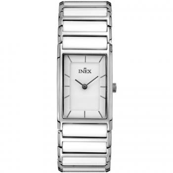 Inex Silver White Ladies Watch