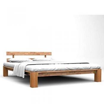 160x200 cm Solid Oak Bed Frame