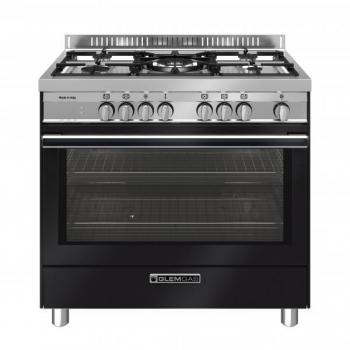 GLEM GAS Cucina A Gas St965mbk Classe A+-nero Carbone