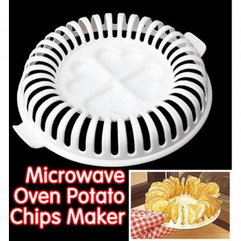 DIY Kartoffelchips-Maker für fettfreies Kochen in der Mikrowelle