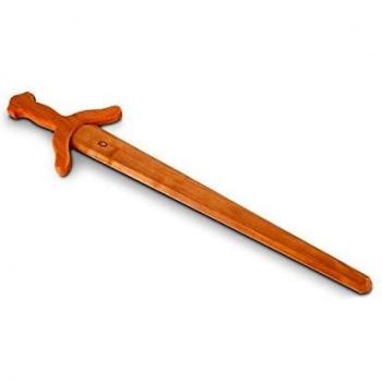 Königsliches Elfenschwert aus Naturholz – 58 cm, Set