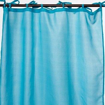 Voilage a lacets blu tenue in poliester