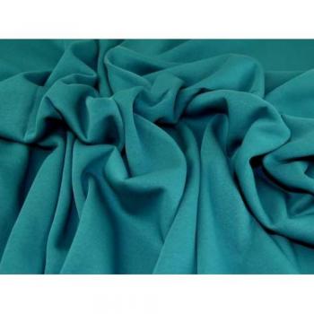 Stretch Knit Fabric Fleece Back Sweatshirt Teal