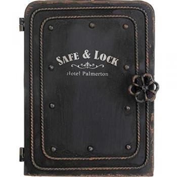 Mini Safe Kare Nero con Corpo Metallo