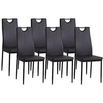Set di 6 Sedie Pranzo Albatros 2917 Salerno – Marrone