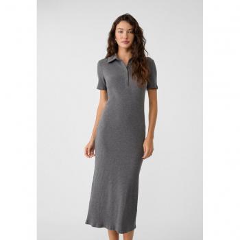 Vestito grigio polo longuette XL Stradivarius