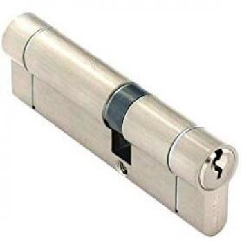 High Security Double Cylinder Nickel Plated Euro Profile Door Lock