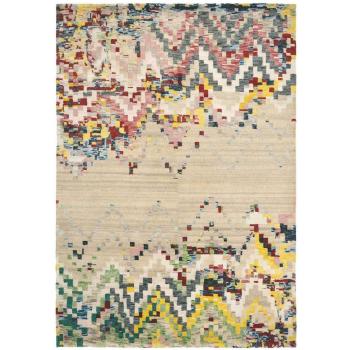 Tapis Rectangulaire en Laine Motif Abstrait