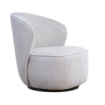 Fauteuil Tissu Velours Texturé Amber