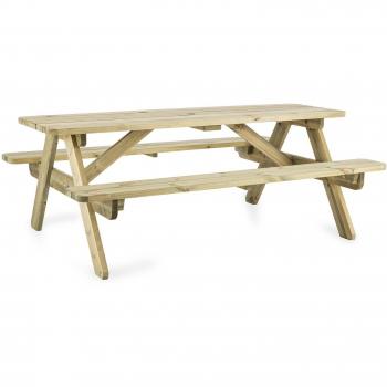 Mesa de picnic de madera de pino Blumfeldt Picknicker 180