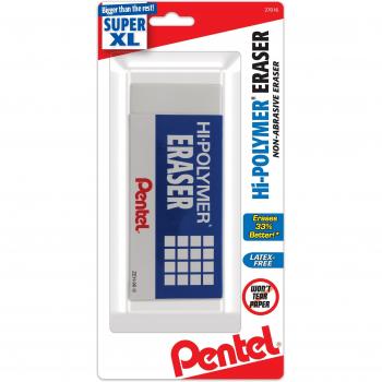 Pentel Super XL Hi-Polymer Block Eraser, White