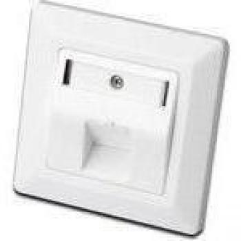 Placa frontal Digitus para jacks Keyst 1xRJ45 tapa de polvo. 80x80 +, DN-93811