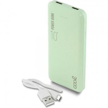 Bateria Portátil Universal Leather 10.000 mAh Verde