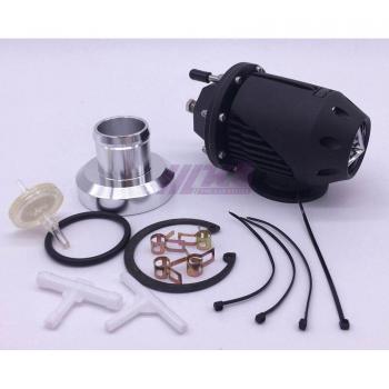 Vanne SQV II 2 noire de soufflage à Turbo SSQV | Universelle avec adaptateur à bride