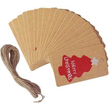 100pcs Merry Christmas Gift Tags