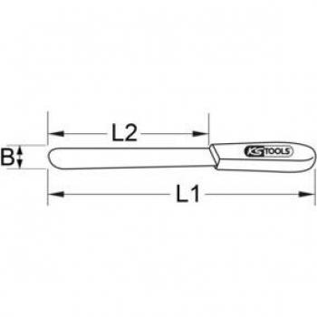 KS Tools 9639515 Profi-Spachtelmesser mit einer Klingenlänge von 260 mm und einer Breite von 25 mm
