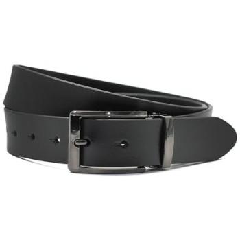 XPOSED Two‑Way Leather Belt – Black, 125 cm