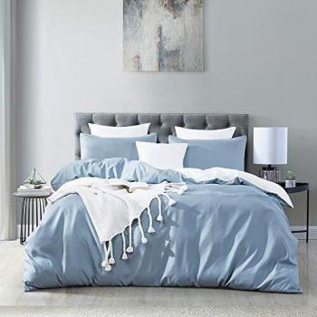Spa Blue Pillow Case and Duvet Cover Set