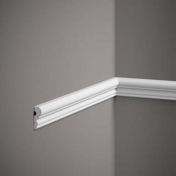 Mardom Polyforce Wandleiste MD325 15 x 41 x 2000 mm Weiß für Wandspiegel und Dekoration