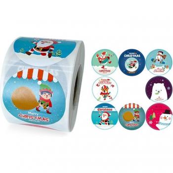 500 Pcs Christmas Craft Label Stickers