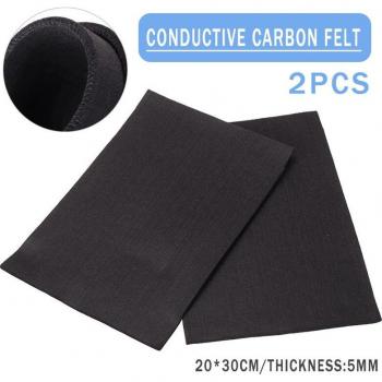 2 Sheets Graphite Carbon Fiber Felt 20x30cm