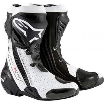 Bottes de moto Alpinestars Supertech-R Noir Blanc taille 45