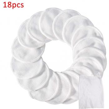 Kit de 18 almohadillas de limpieza facial con bolsa