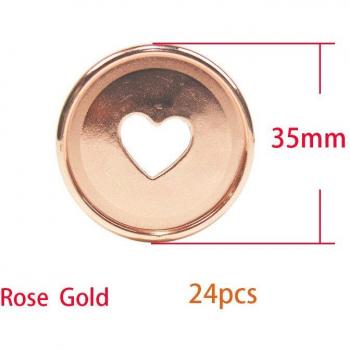 Notebook Planner Heart-Shaped Binder Discs 35mm