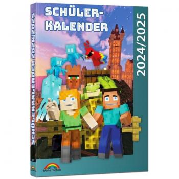 Schülerkalender 2024/2025 mit Minecraft; inklusive Tipps Tricks & Crafting-Rezepten