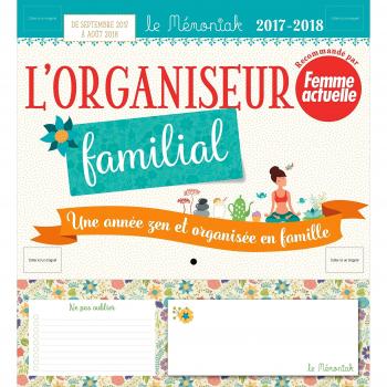 Organiseur Mémoniak Une année zen et organisée en famille avec Femme Actuelle 2017-2018